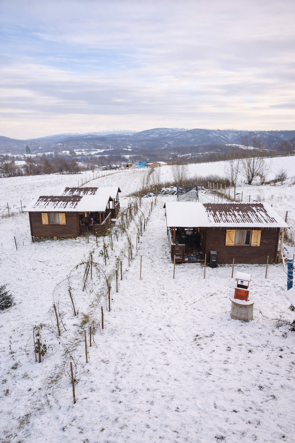 Cabanele vazute de sus